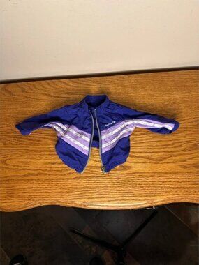 American Girl Doll AGOT 2001 Gymnastics Set - Purple Striped Warm Up Jacket Only